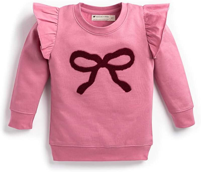 Girls' Organic Ruffle Sweatshirt