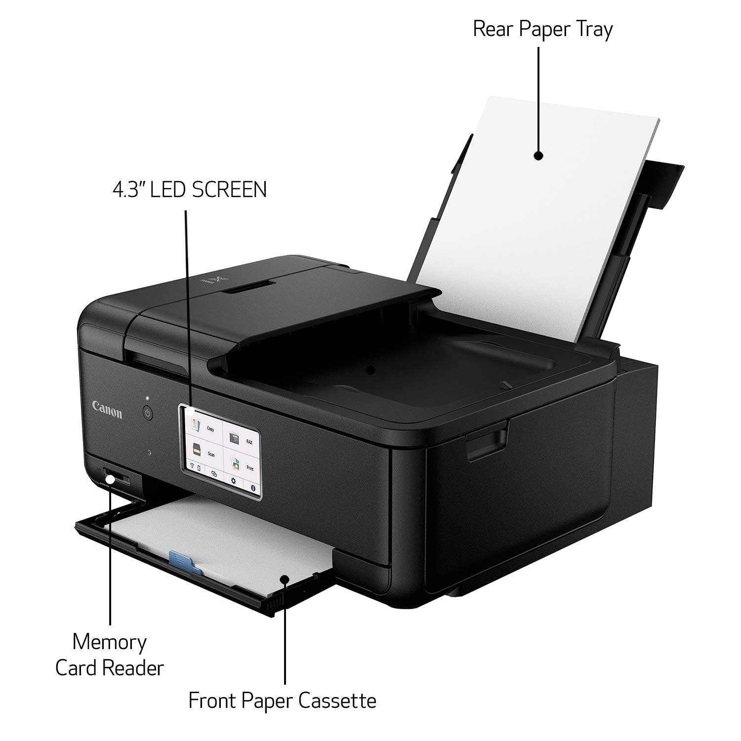 TR8620a All-in-One Printer for Home Office | Copier |Scanner| Fax |Auto Document Feeder | Photo and Document Printing | Airprint (R) and Android Printing, Black