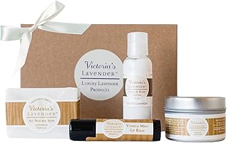 Natural Body Care Gift Set with Soap, Lotion, Lip Balm