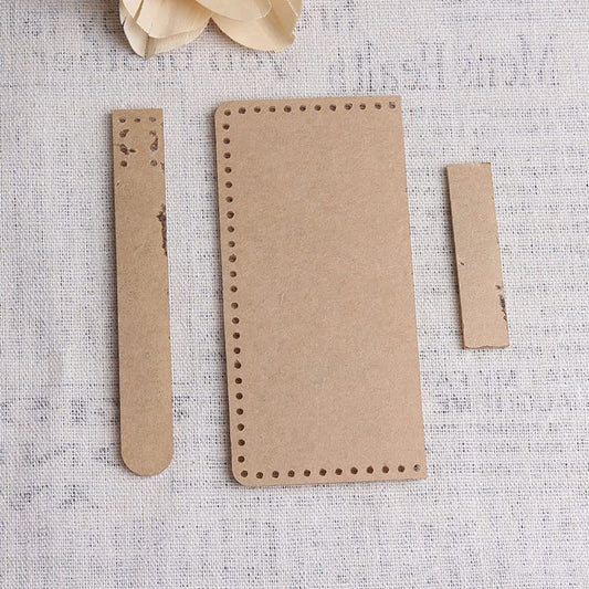ClearCraft Wallet Pattern Tool Set, 4 Templates, Transparent Acrylic