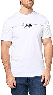 Men's Short Sleeve Pullover with Race Stripe Design