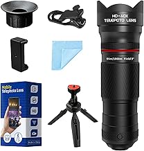 40X Telephoto Lens with Tripod for Smartphones