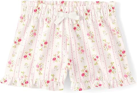 Baby Girl and Toddler Paperbag Waist Shorts