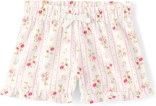Baby Girl and Toddler Paperbag Waist Shorts