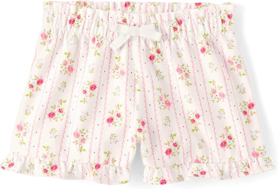 Baby Girl and Toddler Paperbag Waist Shorts
