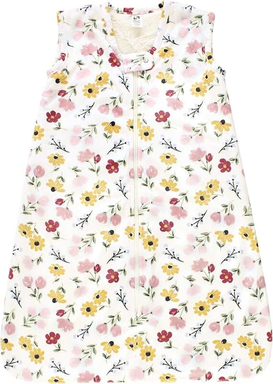 Soft floral wearable blanket for infant girls 12-18 months