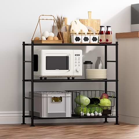 3-Tier Heavy Duty Metal Storage Shelves