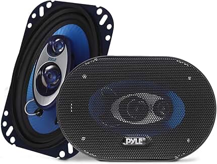 4-inch by 6-inch three-way sound speaker system