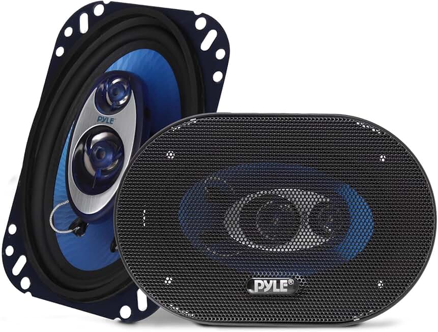 4-inch by 6-inch three-way sound speaker system