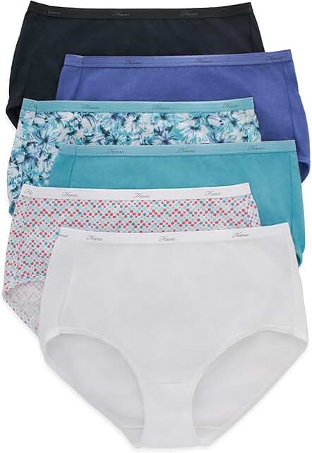 Six-Pack Women's High-Waisted Cotton Briefs