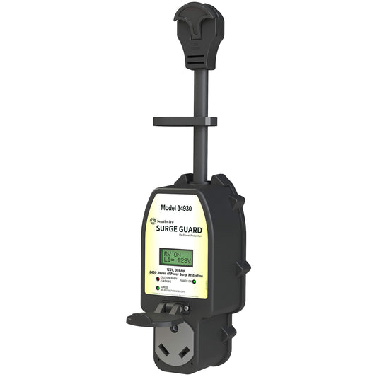 Surge Guard 30A Portable Full Protection with LCD Black