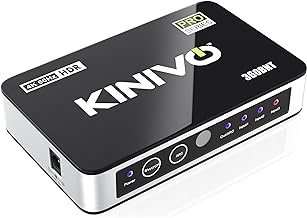 HDMI Switch with Audio Extractor, 3 in 1 out, 4K 60Hz