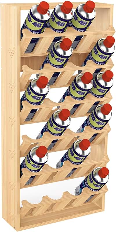 Six-Tier Wall Mount Can Storage Rack
