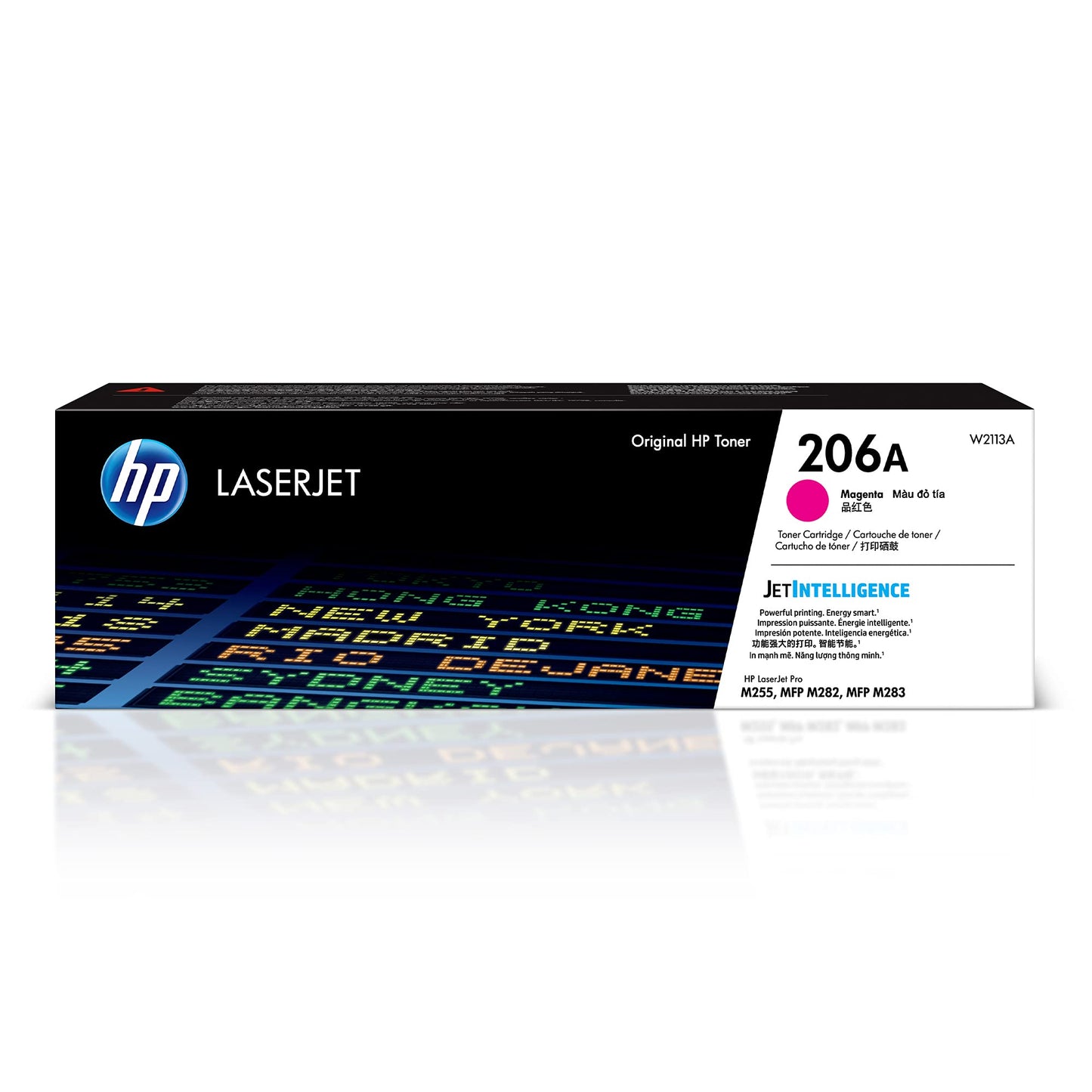 Original 206A Magenta Toner Cartridge | Works with Color LaserJet Pro M255, Color LaserJet Pro MFP M282, M283 Series | W2113A