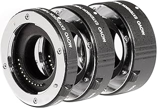 3-Piece AF Chrome Macro Extension Tube Set for Fujifilm X Cameras