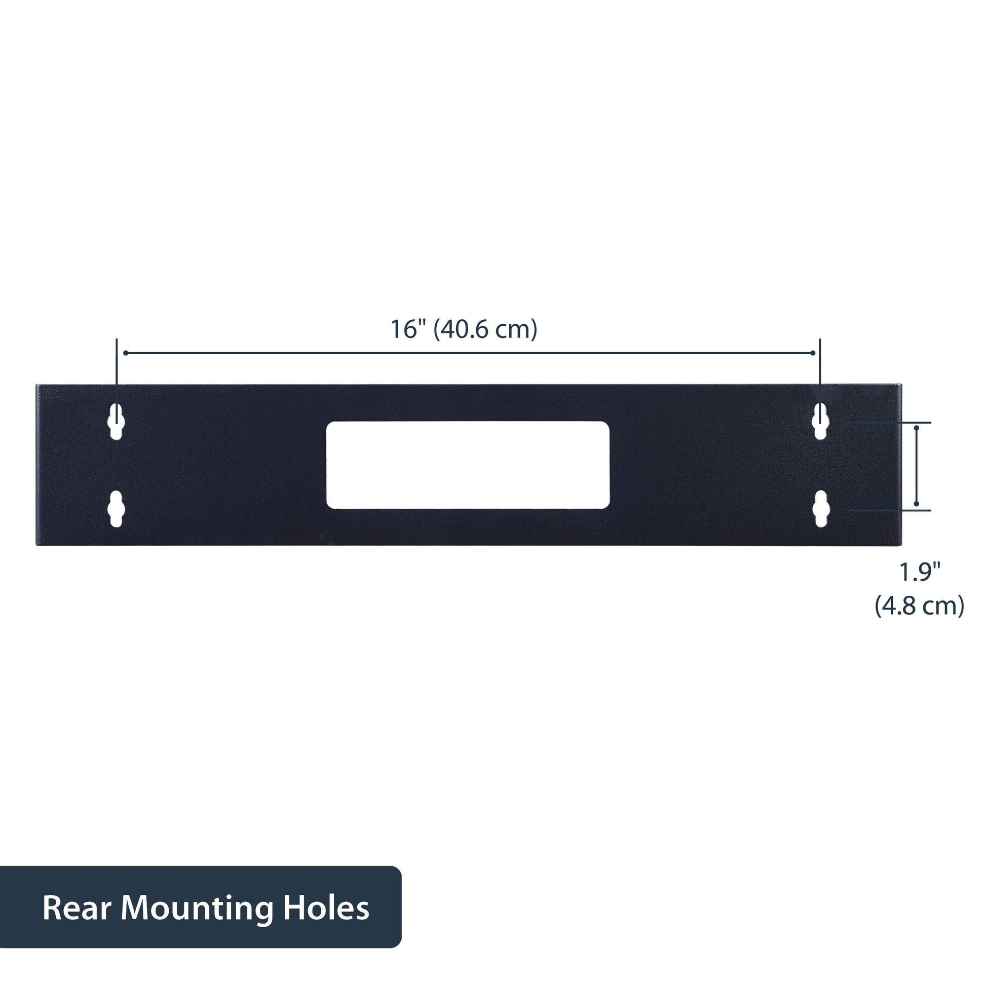 .com 2U Hinged Wall Mount Patch Panel Bracket - 6 inch Deep - 19" Patch Panel Swing Rack for Shallow Network Equipment- 22lbs (WALLMOUNTH2)