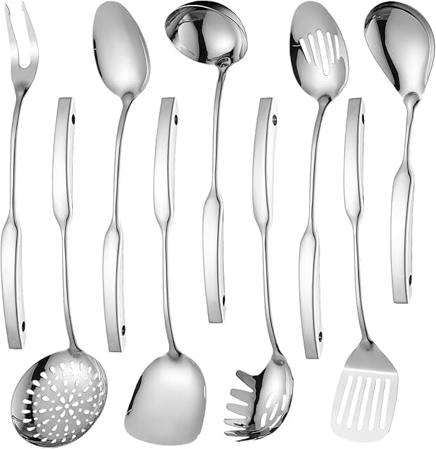 9-Piece Stainless Steel Kitchen Utensil Set