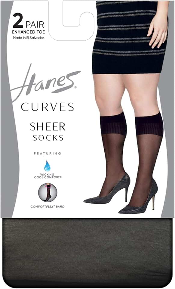 Plus Size Sheer Knee Highs