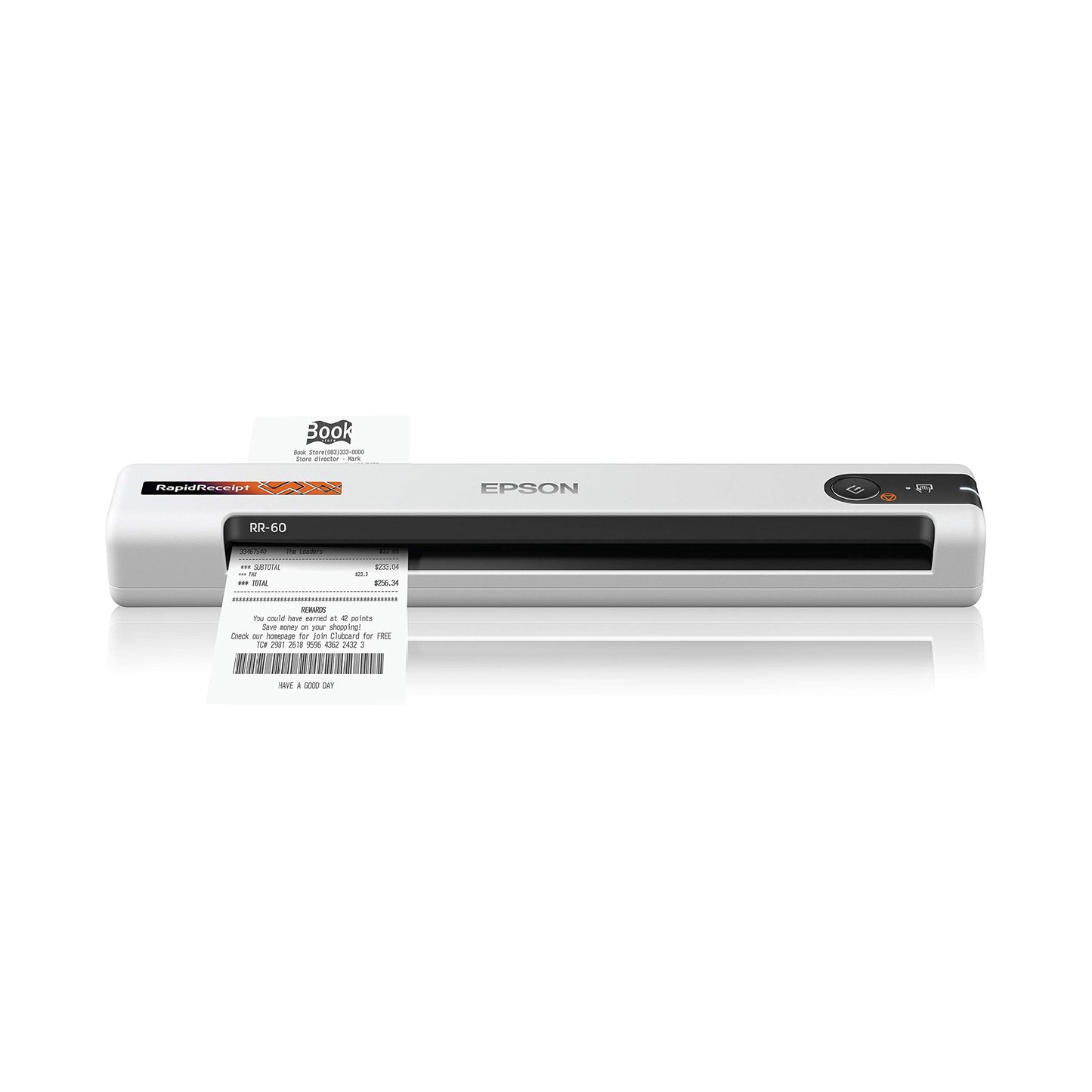 RapidReceipt RR-60 Mobile Receipt and Color Document Scanner with Complimentary Receipt Management and PDF Software for PC and Mac