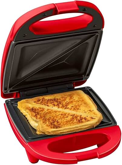 Compact Sandwich Maker with Non-Stick Plates
