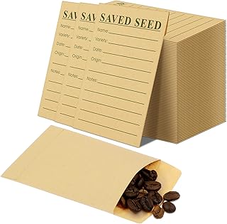 120 Seed Envelopes, Resealable, 4.7 x 3.15 Inch