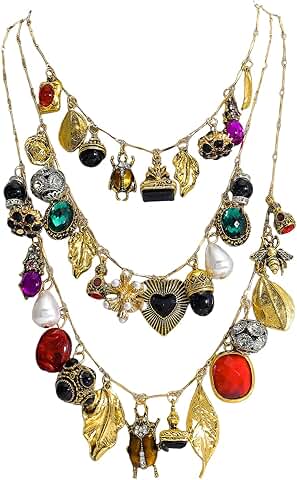 Vintage 3-Layer Pendant Necklace for Women