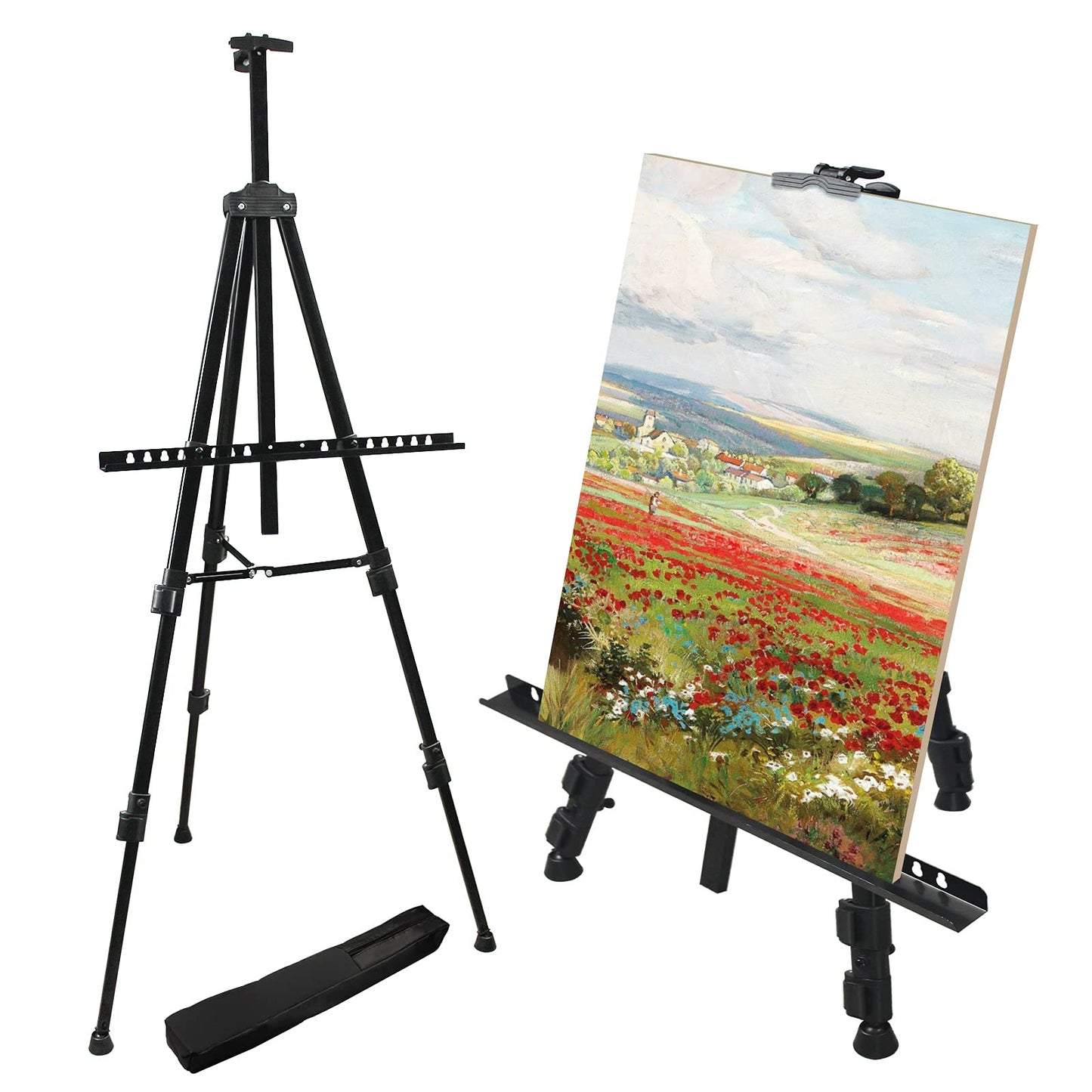 72-Inch Adjustable Metal Easel Stand for Canvas Display