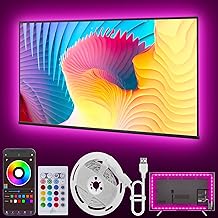 20ft RGB LED TV Backlight with Remote and App Control