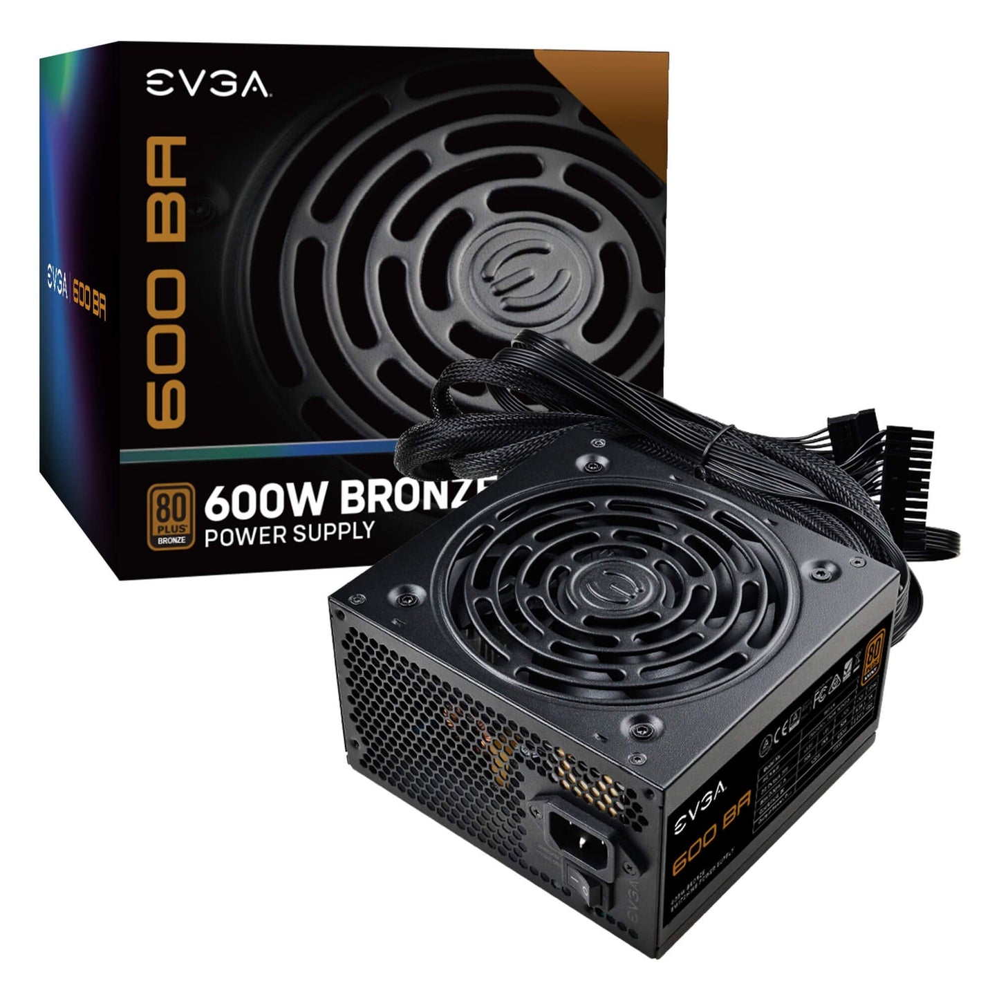 600 Ba, 80 Plus Bronze 600w, Power Supply 100-Ba-0600-K1