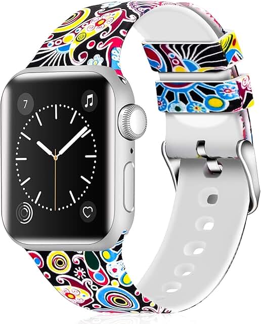 Silicone Watch Band for Various Apple Watch Sizes