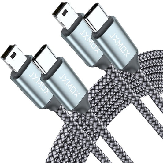 USB C to Mini USB Charging Cable, 3.3ft, 2-Pack