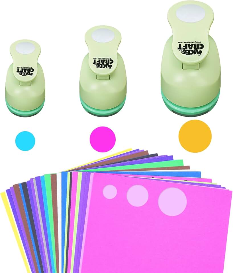 3-Piece Circle Cutter Set for Crafting and Scrapbooking