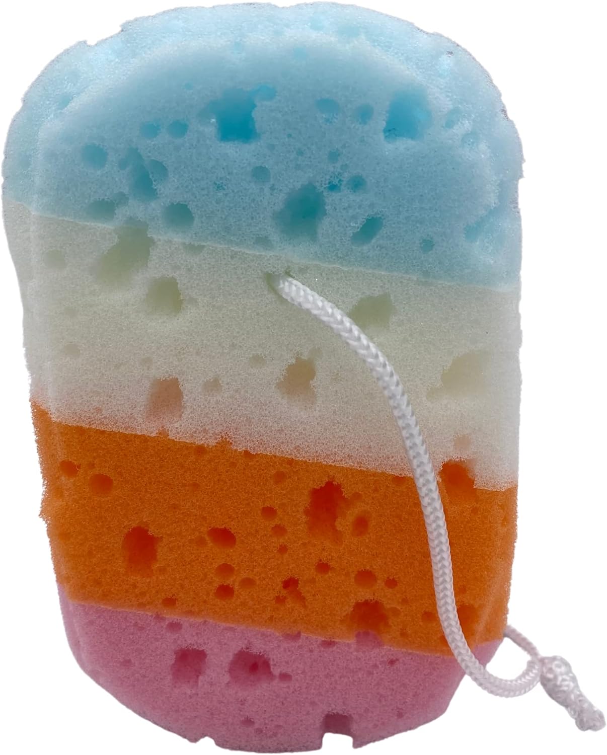 MODAIO-Soft Bath Sponge for Women, Men, Teenager, Body Wash Sponges - 5" x 3" x 2"