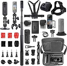 Accessories Kit for Insta360 X5 with case and mounts