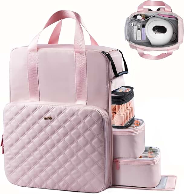 Large Pink Nail Polish and Tool Organizer Backpack