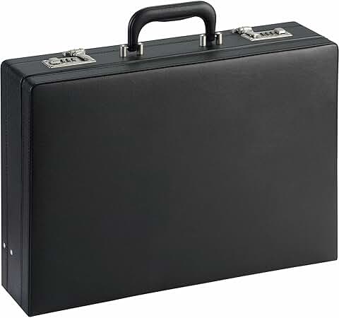 Black carrying case for documents
