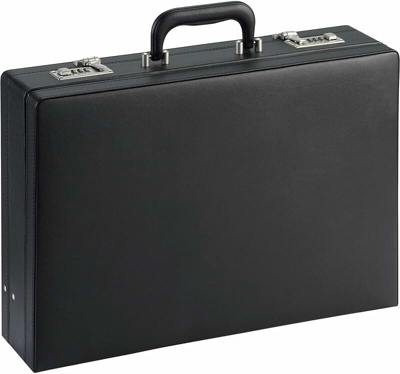 Black carrying case for documents
