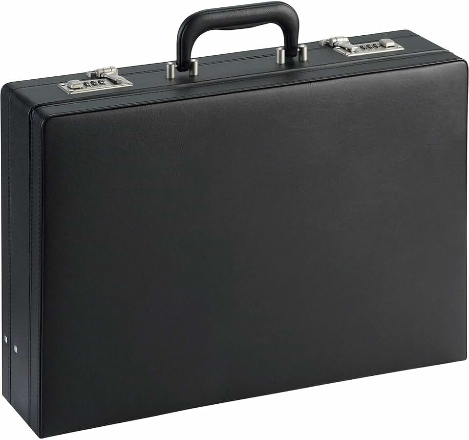 Black carrying case for documents