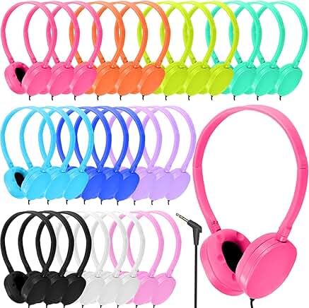 Bulk Kids Headphones for Classroom and Library