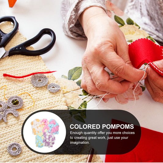 500pcs Colorful Cotton Pom Poms for Crafts and Decorations