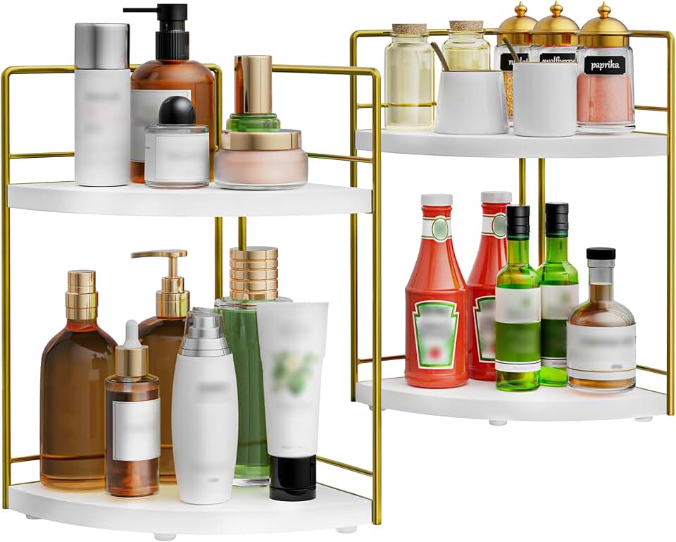 Two-Tier Bathroom Counter Organizer Set