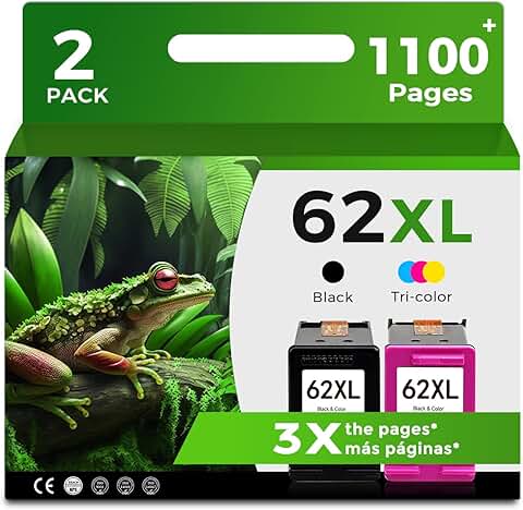 Black and color ink cartridges for compatible printers