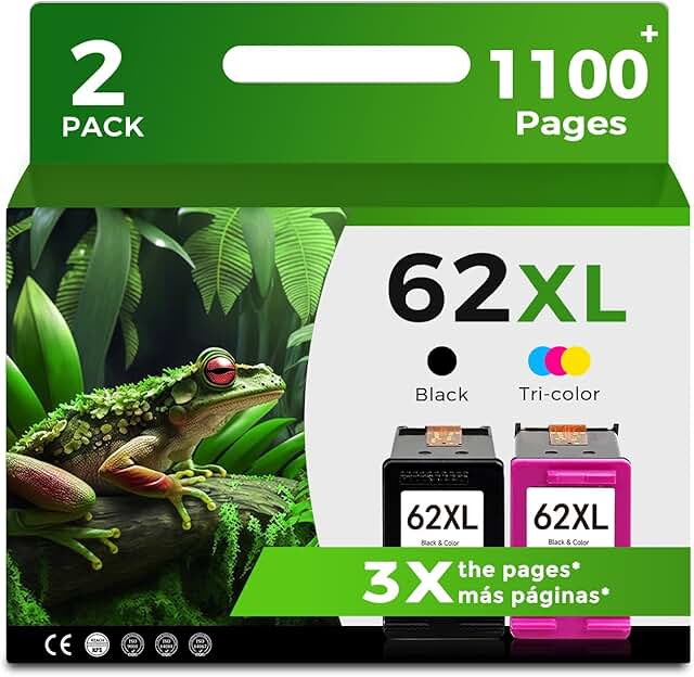 Black and color ink cartridges for compatible printers