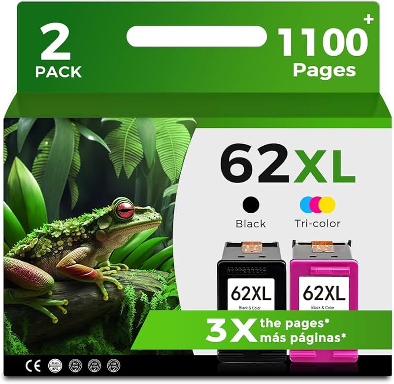 Black and color ink cartridges for compatible printers