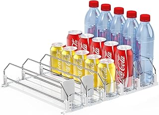 Automatic soda can dispenser for fridge, holds 25 cans