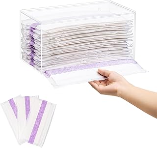 Wall-Mounted Mop Pad Storage Box for Wet Pads