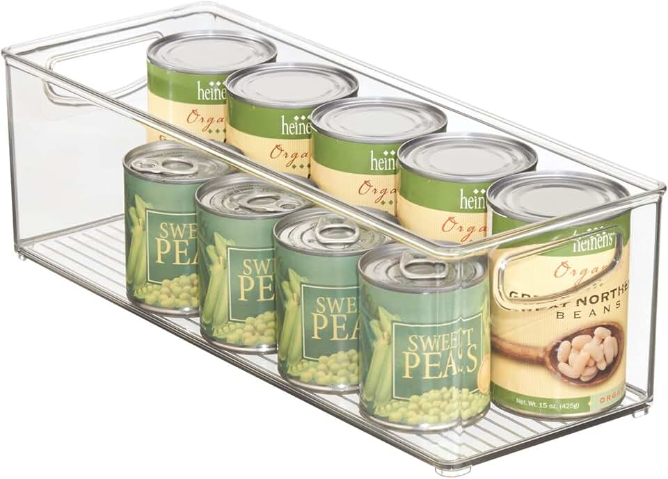 Plastic Stackable Kitchen Organizer with Handles