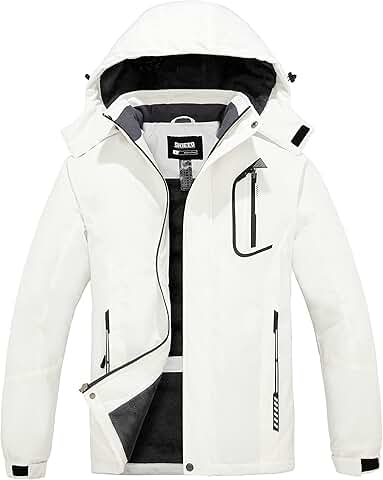 Men's Waterproof Winter Ski and Snow Jacket