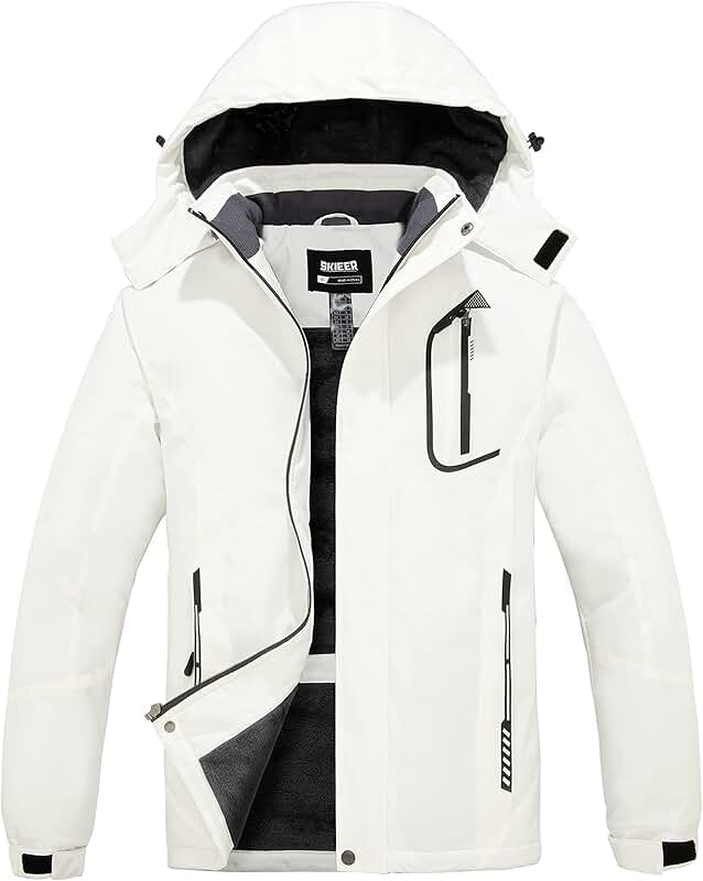 Men's Waterproof Winter Ski and Snow Jacket