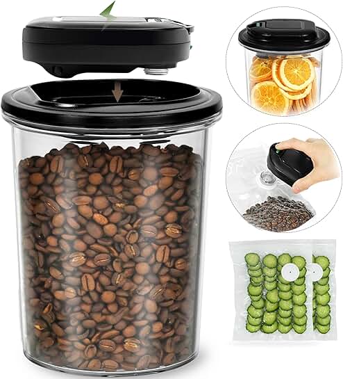 1.5L Airtight Vacuum Coffee Canister with Pump